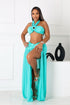 Lunara Slinky Halter Top & Skirt SET